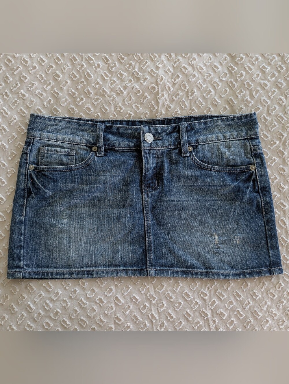 So Wear It Declare It Y2K 2000s Jean Denim Mini Skirt Size 11